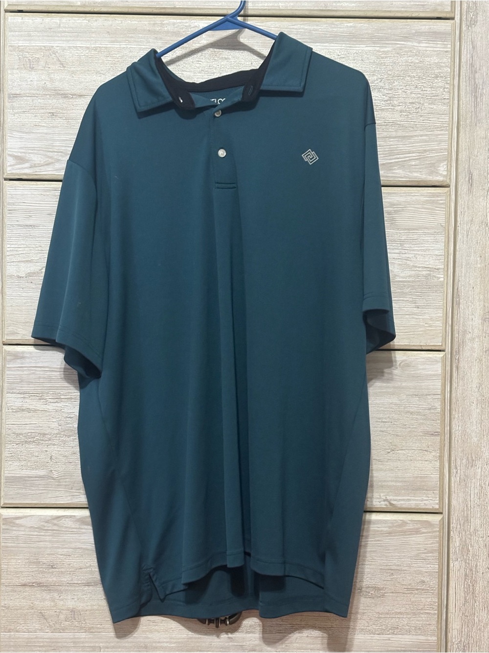 ZELOS Teal Green Short-Sleeve Polo